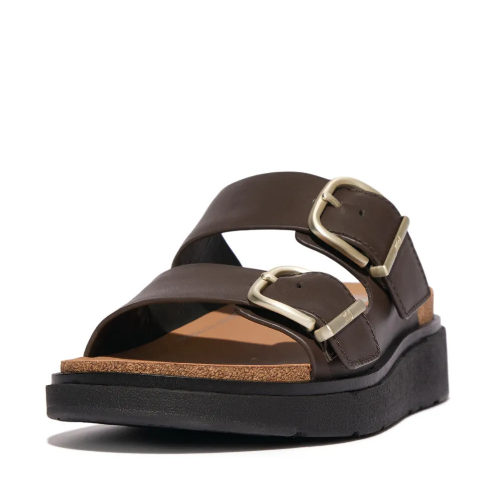 FitFlop Gen-FF Buckle Two-Bar Leather Slides