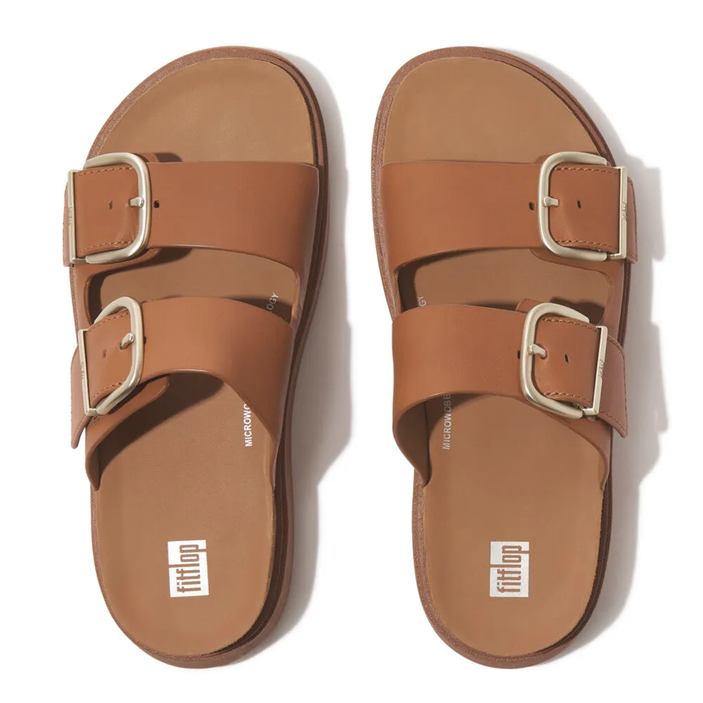 FitFlop Gen-FF Buckle Two-Bar Leather Slides