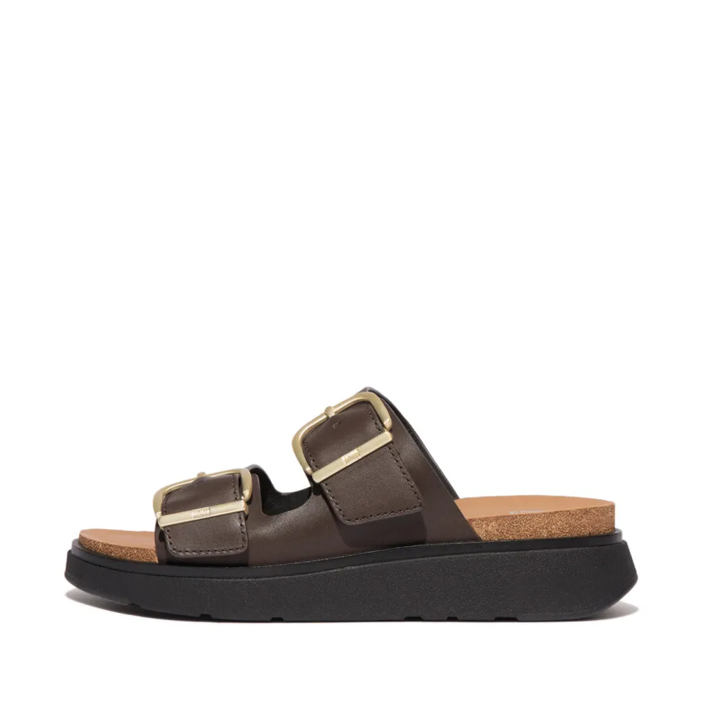FitFlop Gen-FF Buckle Two-Bar Leather Slides