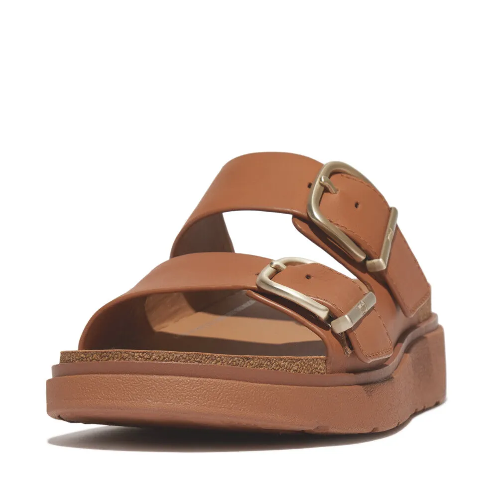 FitFlop Gen-FF Buckle Two-Bar Leather Slides