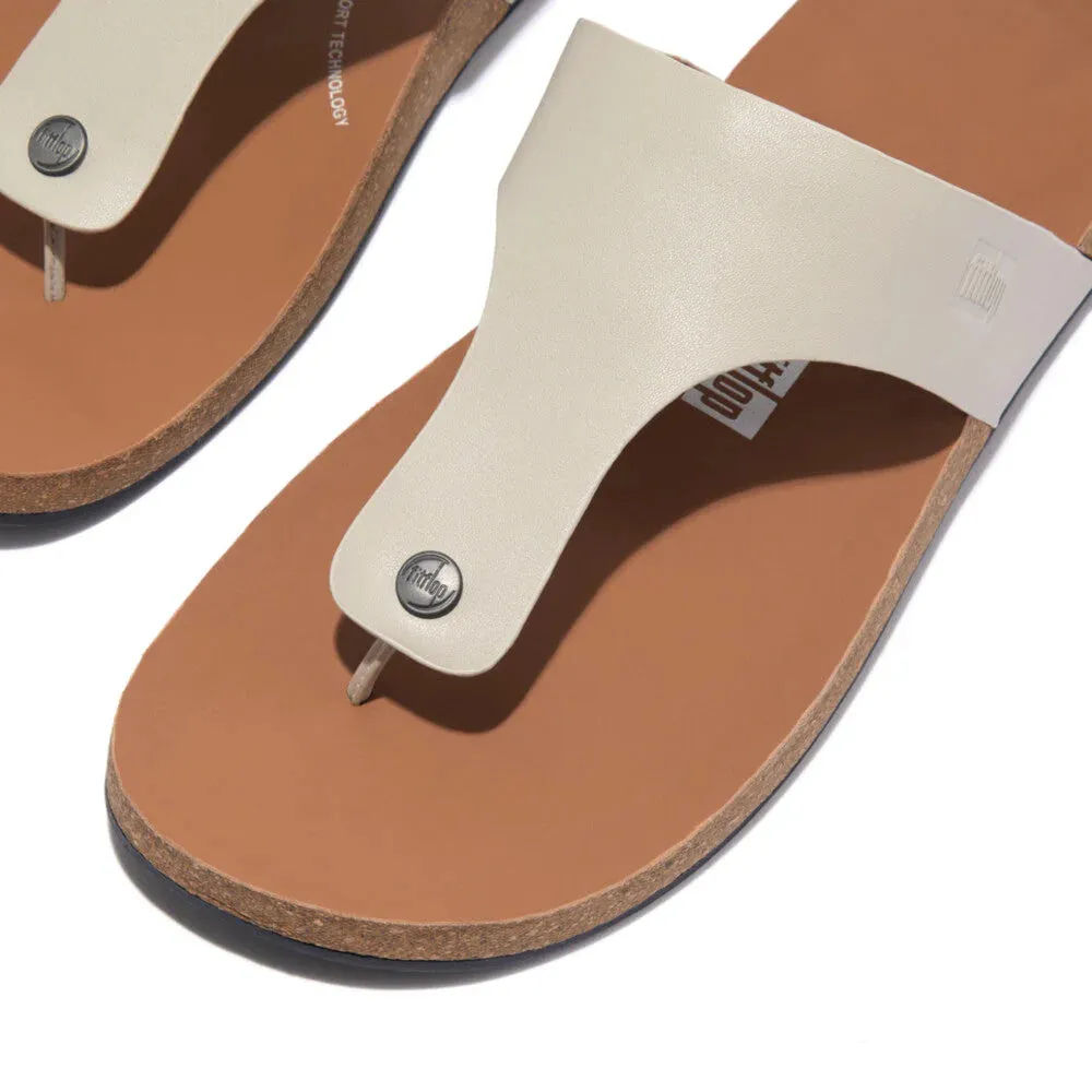 FitFlop IQushion  Mens Leather Toe-Post Sandals