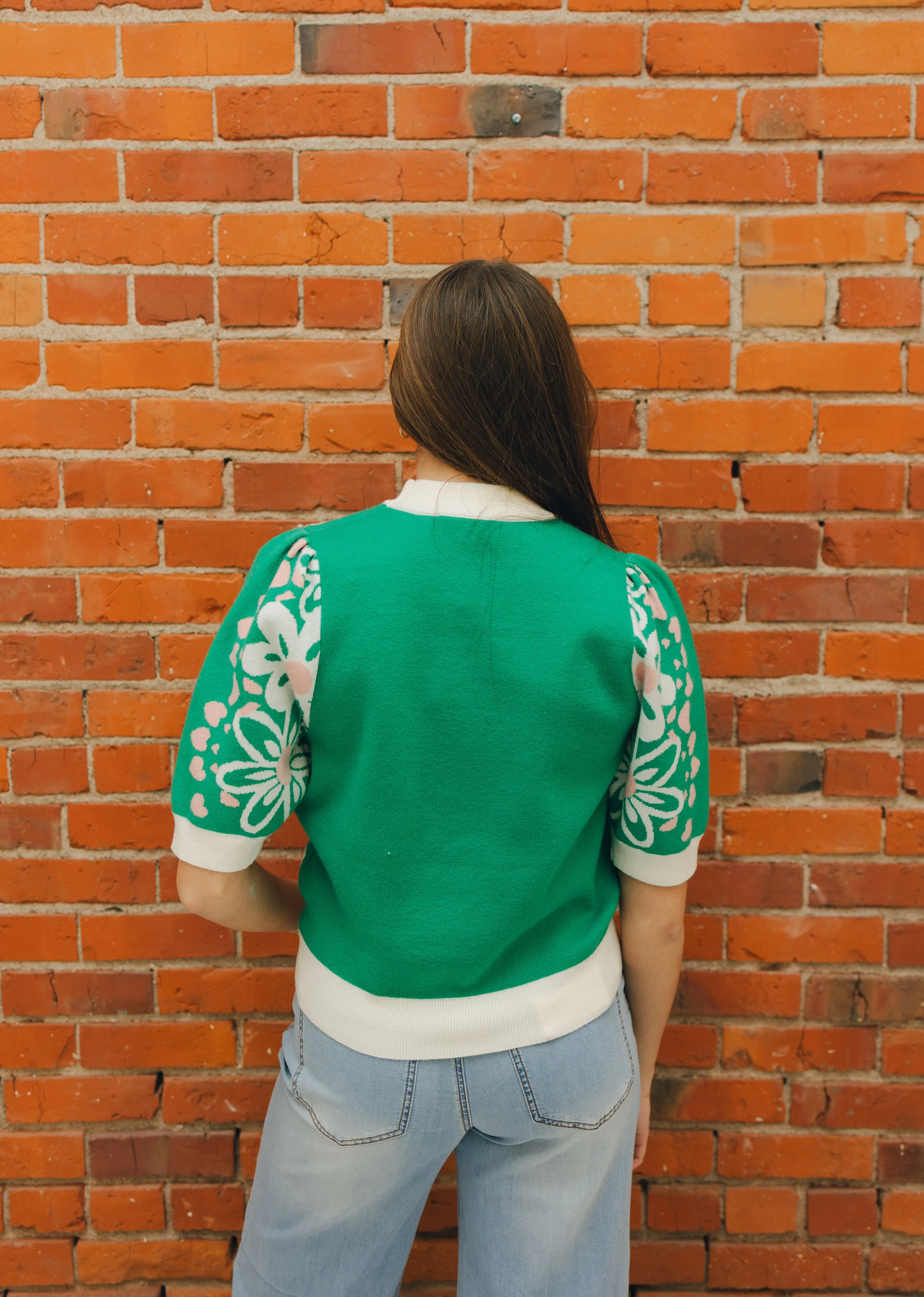 Flower Knit Sweater