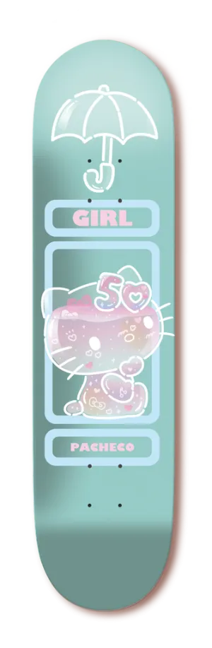 Girl x Hello Kitty 50th Pacheco 8.5" Twin Tail Skateboard Deck