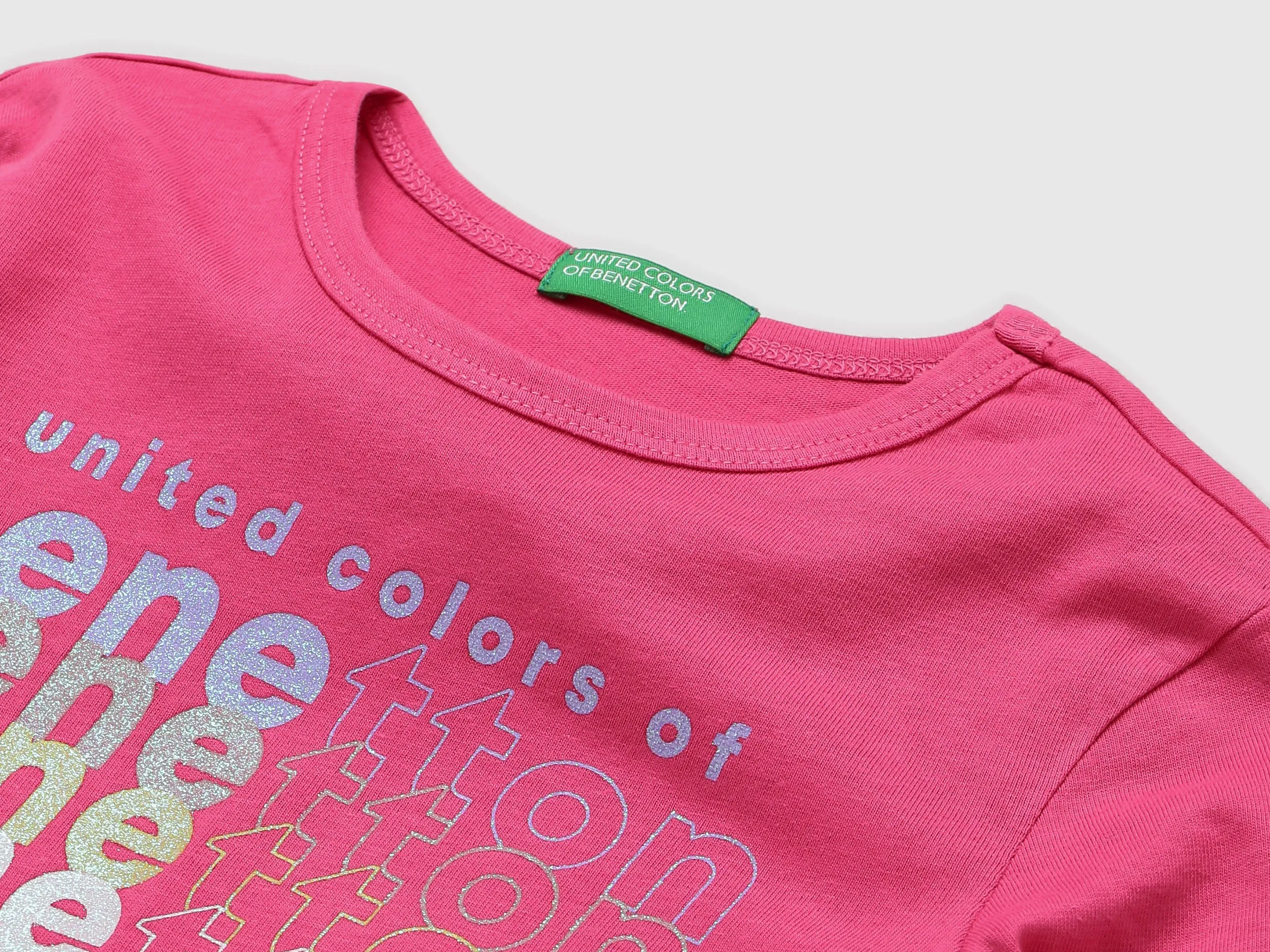 Girls Pink Printed Regular T Shirt