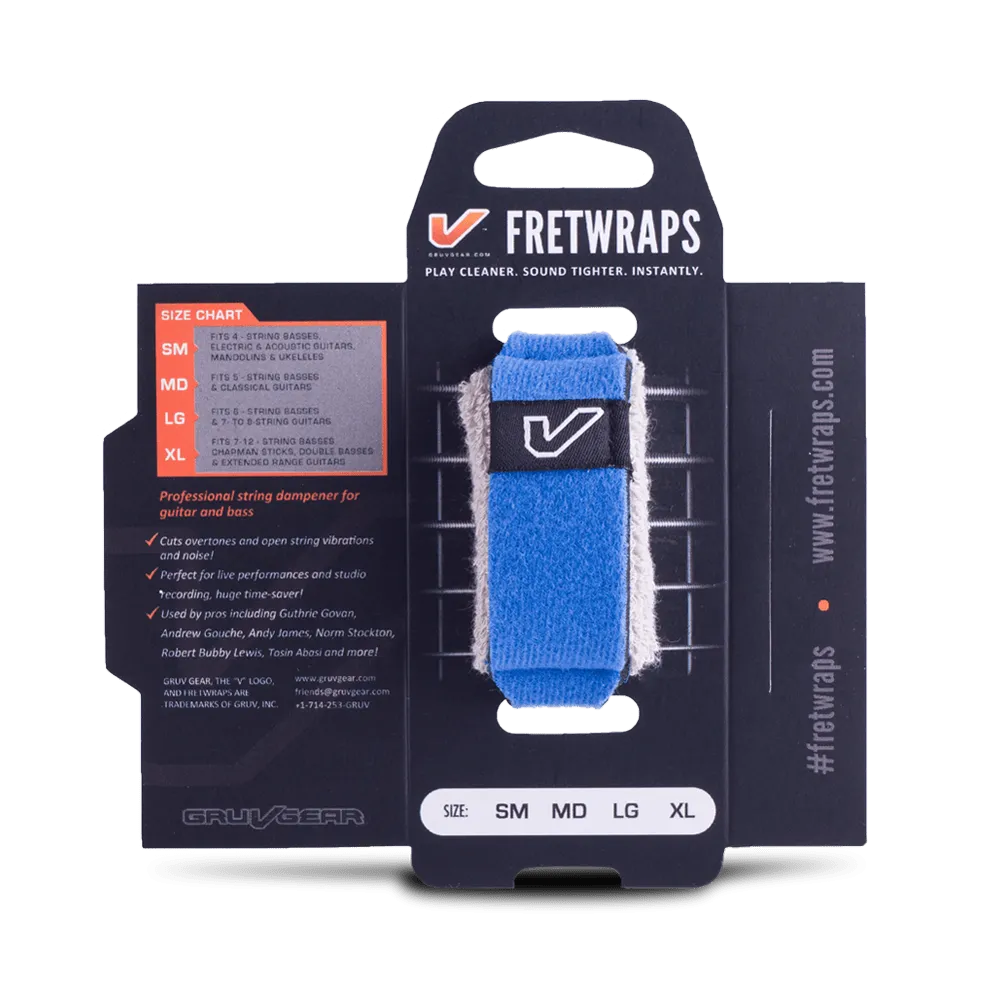 Gruv Gear Fret Wrap Size SM Blue