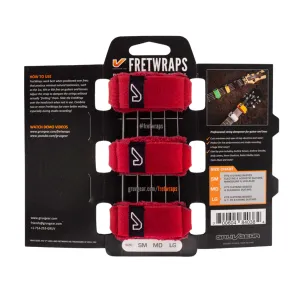 Gruv Gear Fretwraps 3 Pack - Red (Small)