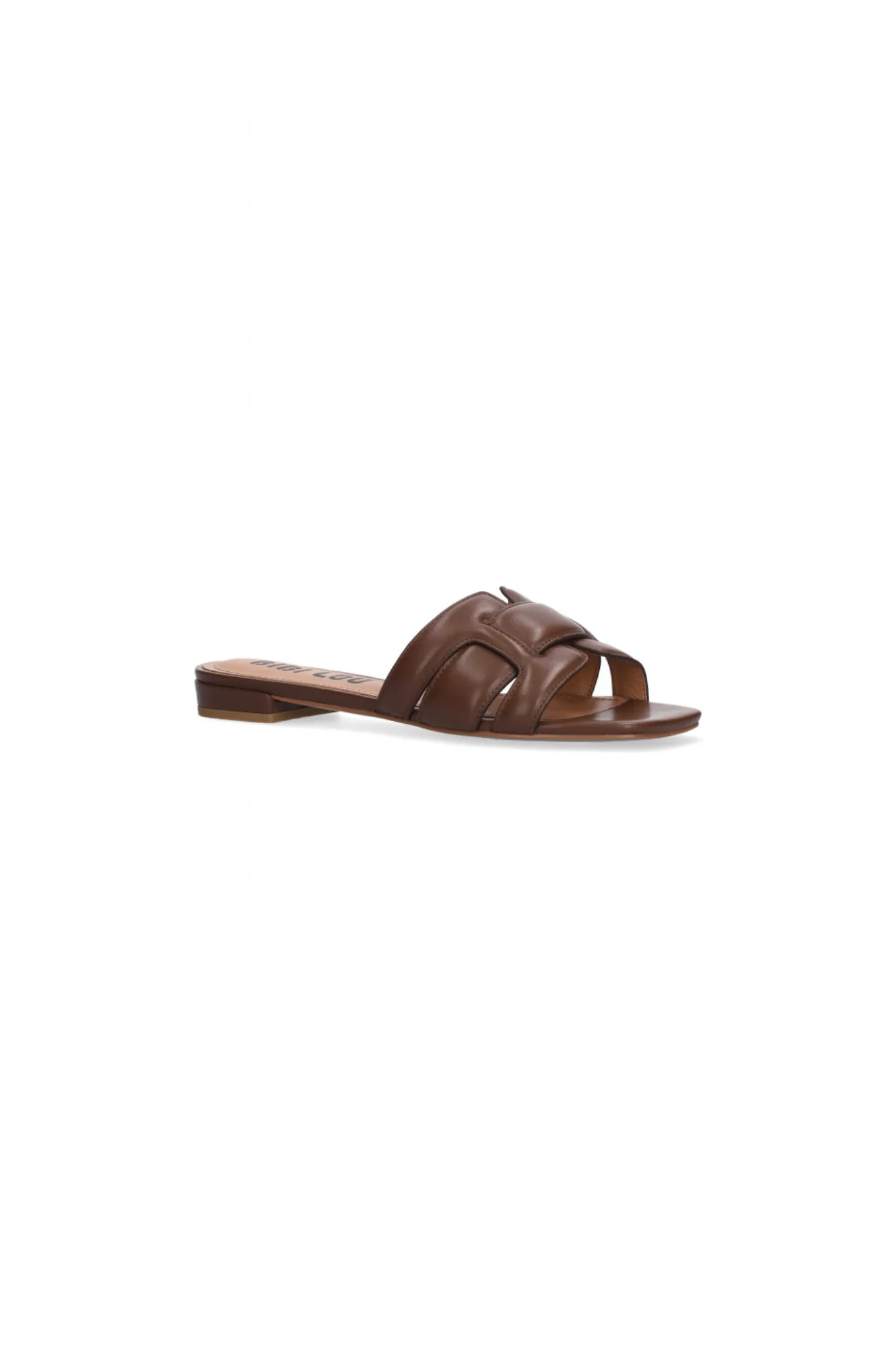 HOLLY FLAT SANDALS - BROWN