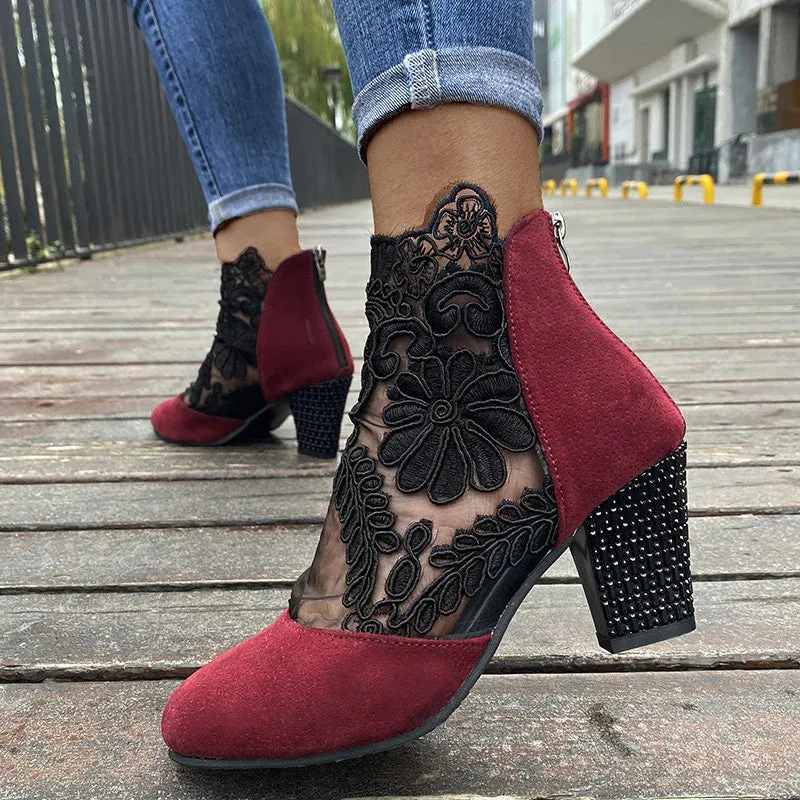 🔥HOT SALE 49% OFF🔥 Women's Lace High Heels Sandals
