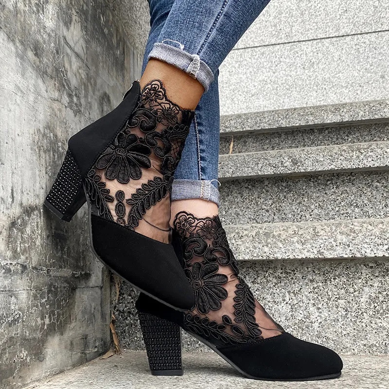 🔥HOT SALE 49% OFF🔥 Women's Lace High Heels Sandals