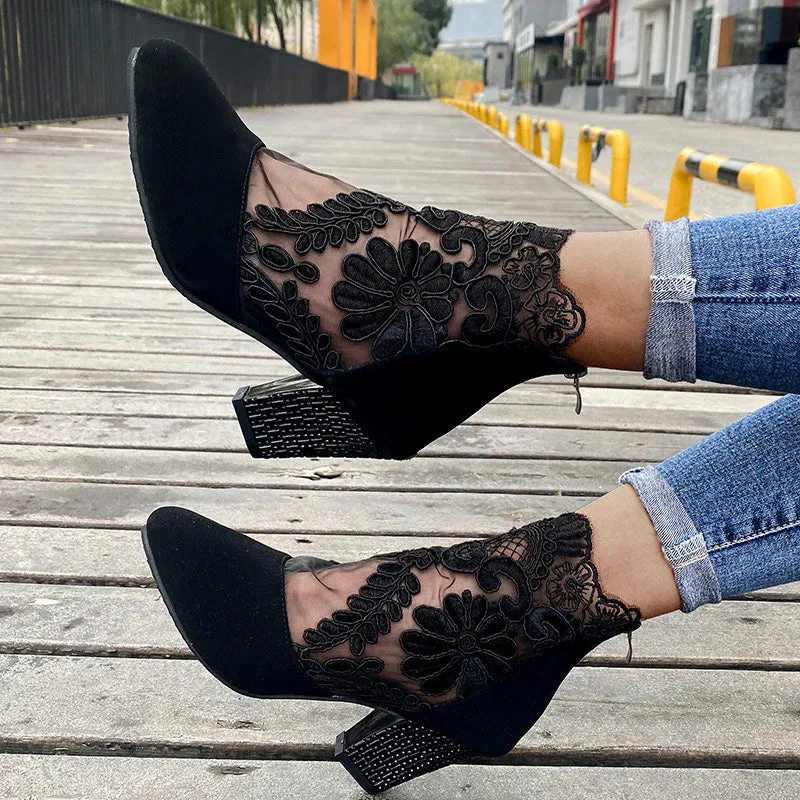 🔥HOT SALE 49% OFF🔥 Women's Lace High Heels Sandals