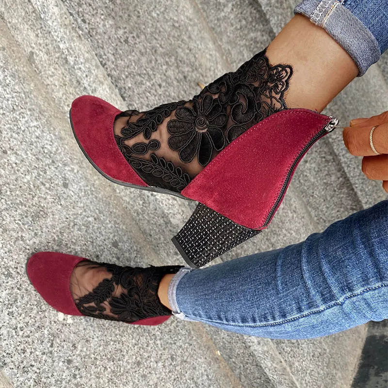 🔥HOT SALE 49% OFF🔥 Women's Lace High Heels Sandals