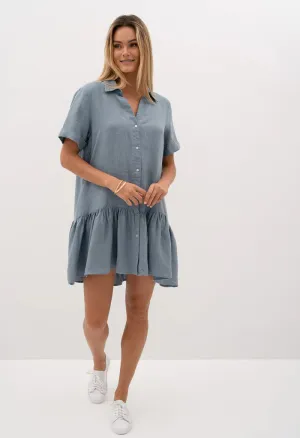 Humidity SUNNY SHIFT DRESS- Storm Blue - SALE