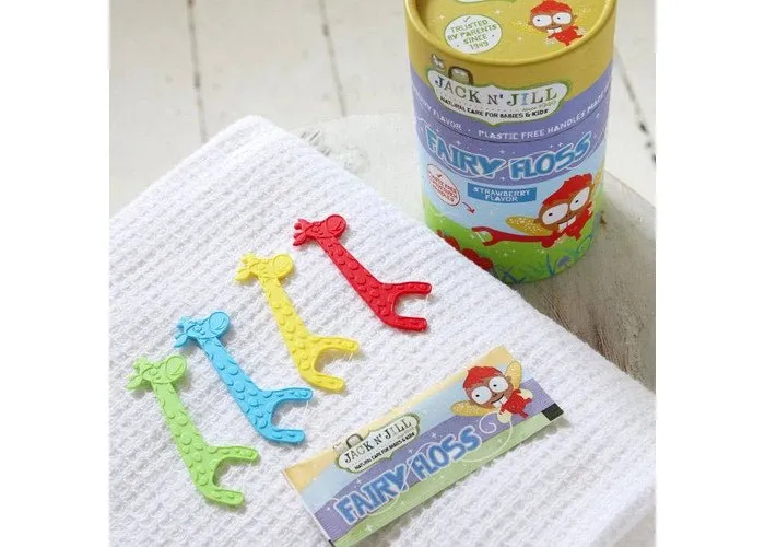 Jack N' Jill Fairy Floss compostable Floss Picks 30pcs