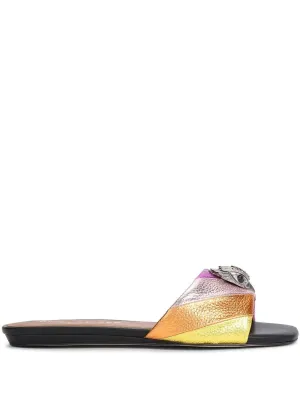 Kurt Geiger London Kensington Flat quilted sandals