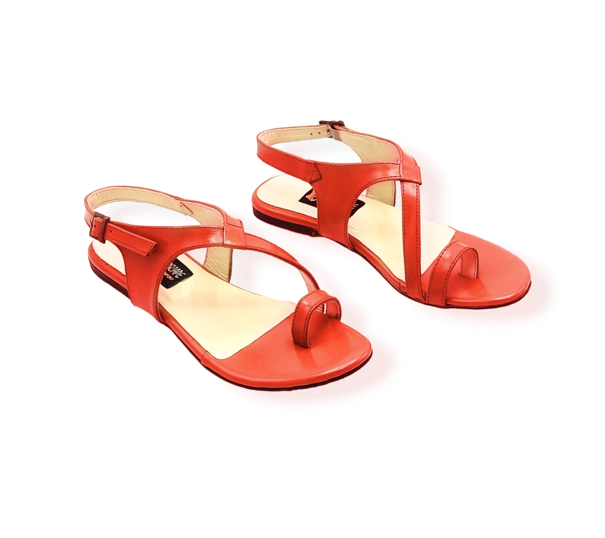 Ladies leather flat sandal LS09