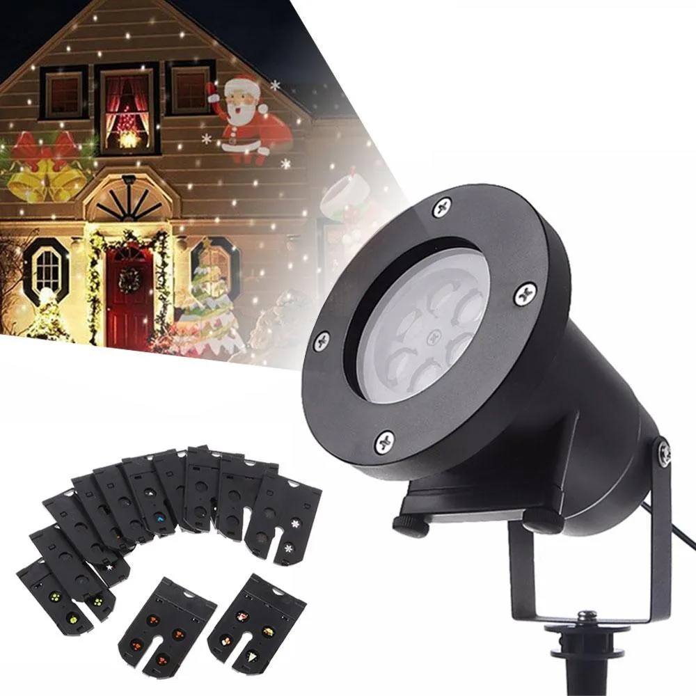 LED Multi-color Christmas Laser Projector