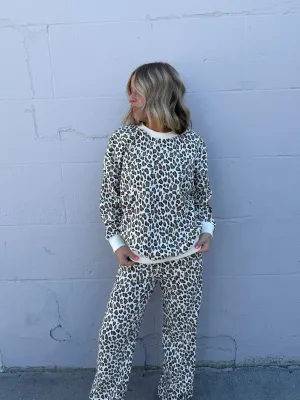 Leopard lush sweat set