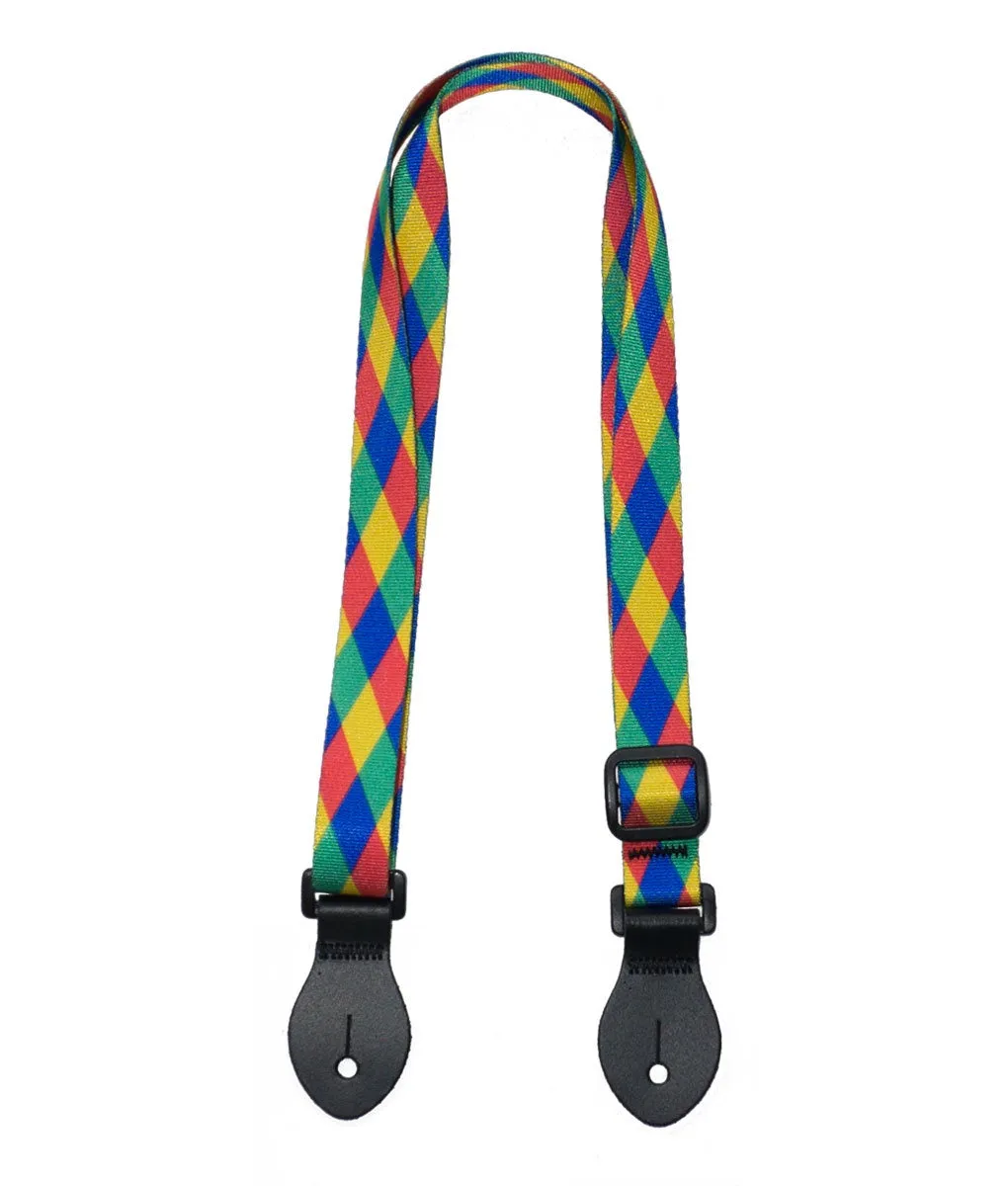 LG 1" Harlequin Graphic Webbed Ukulele Strap