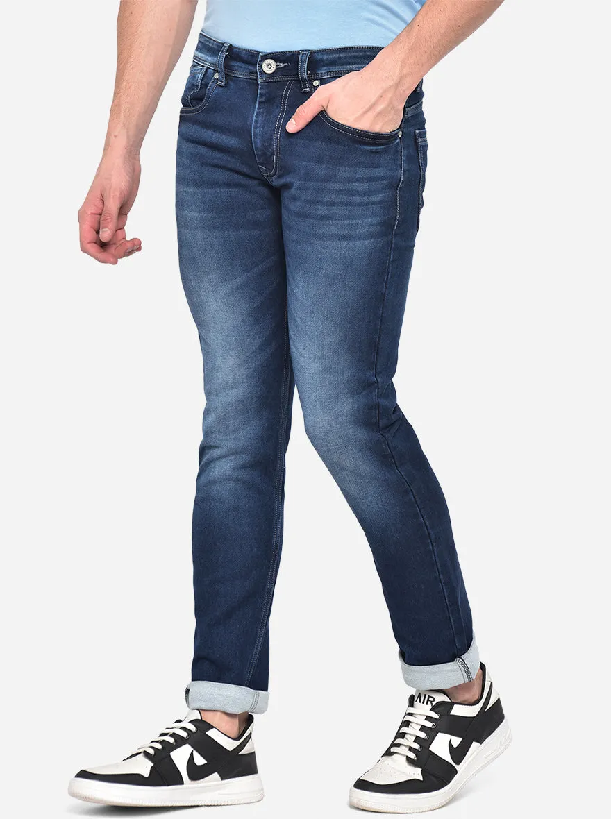 Light Blue Washed Slim Fit Jeans | JadeBlue