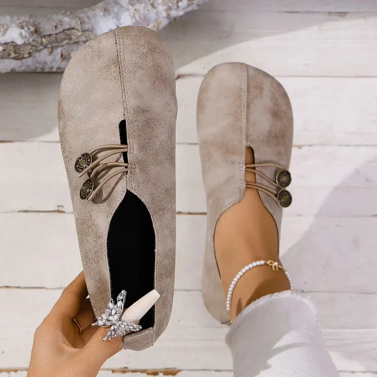 Liliane – Orthopaedic Suede Loafers