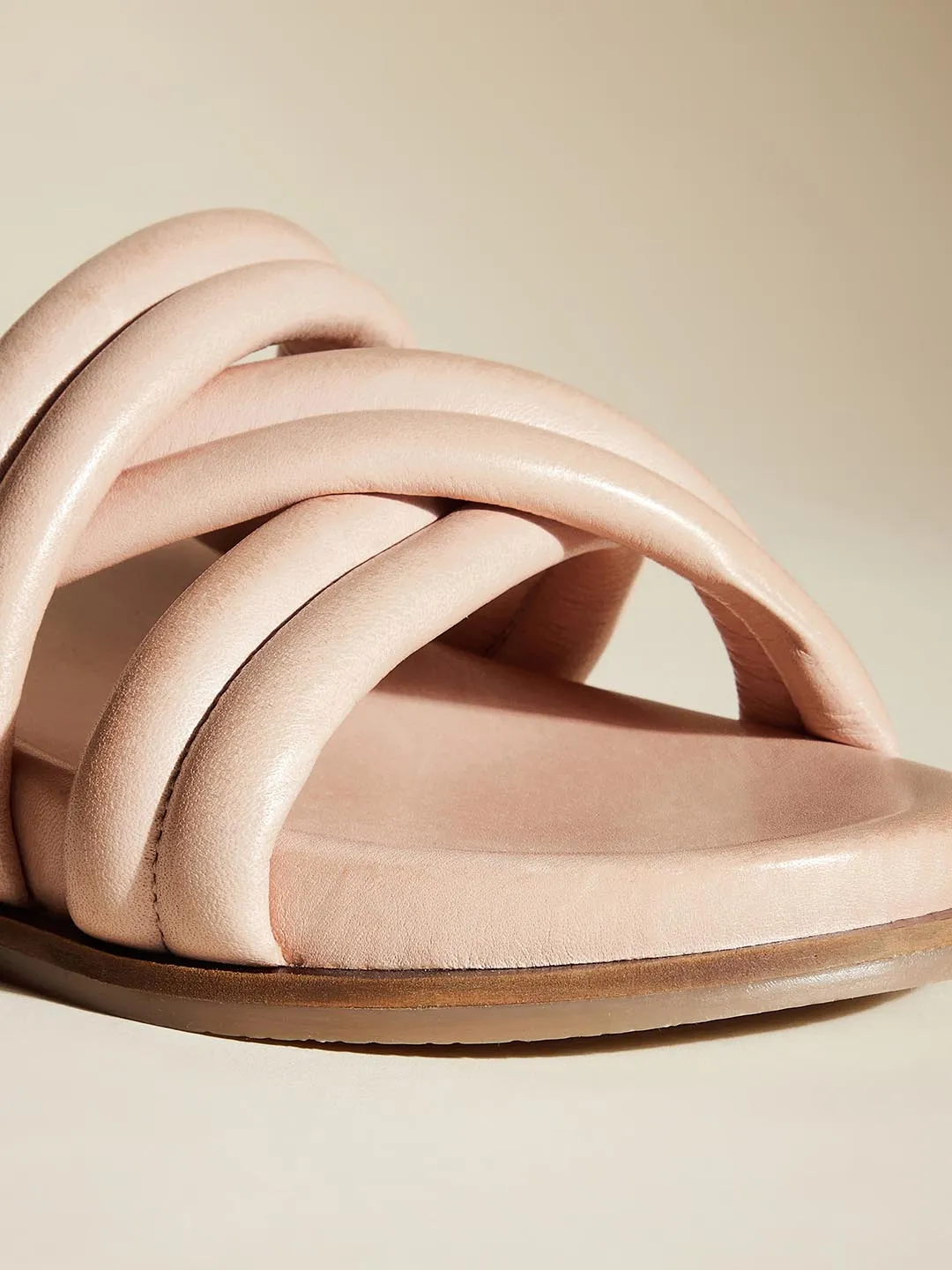 Lily Leather Slides