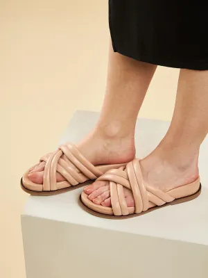 Lily Leather Slides