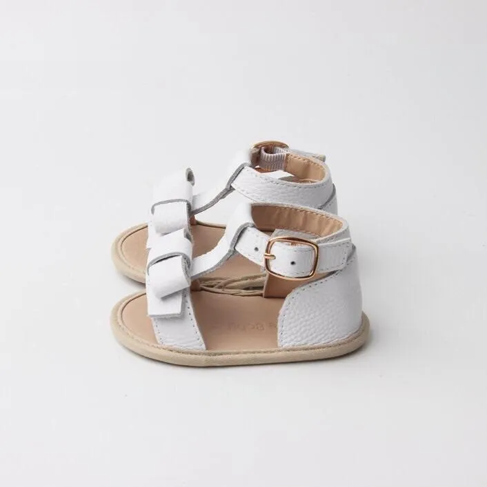 Maggie Leather Sandal - White (Back in Stock)