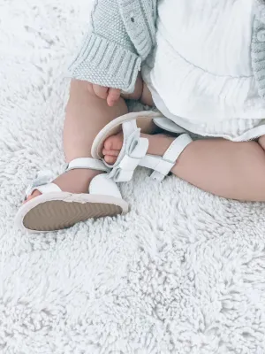 Maggie Leather Sandal - White (Back in Stock)