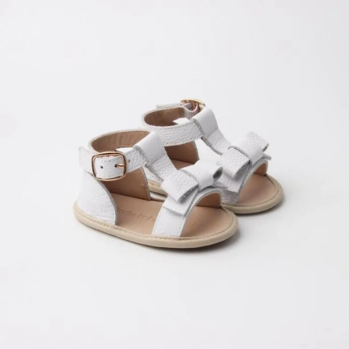 Maggie Leather Sandal - White (Back in Stock)