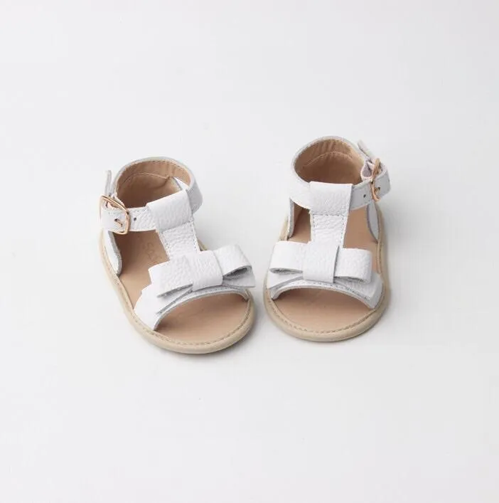 Maggie Leather Sandal - White (Back in Stock)