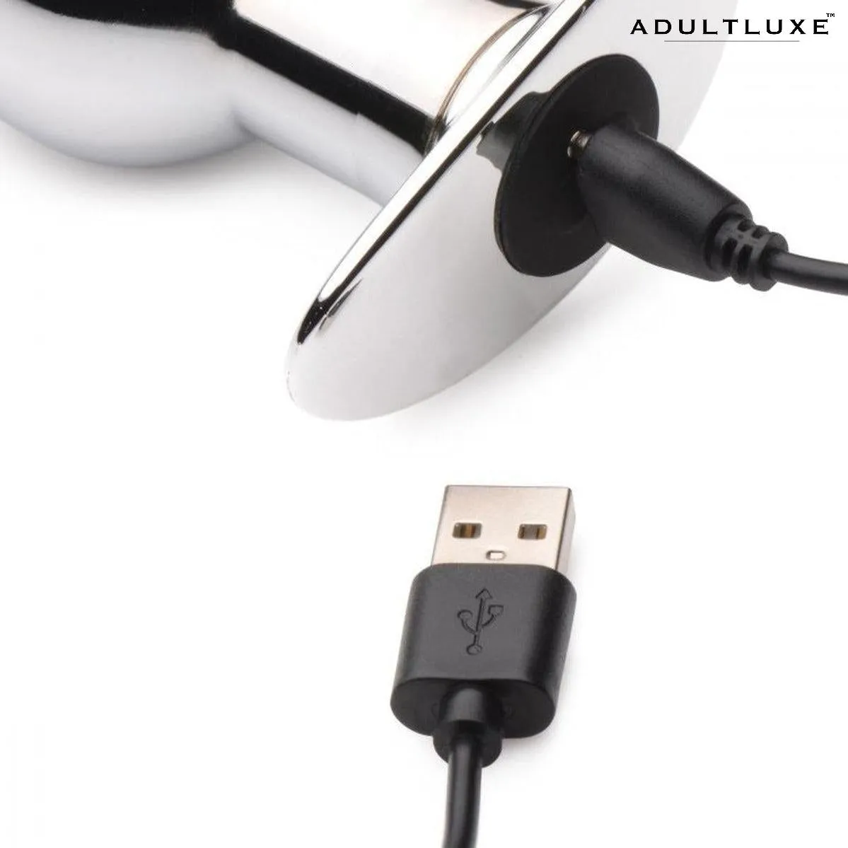 Master Series Chrome Butt Plug with Remote