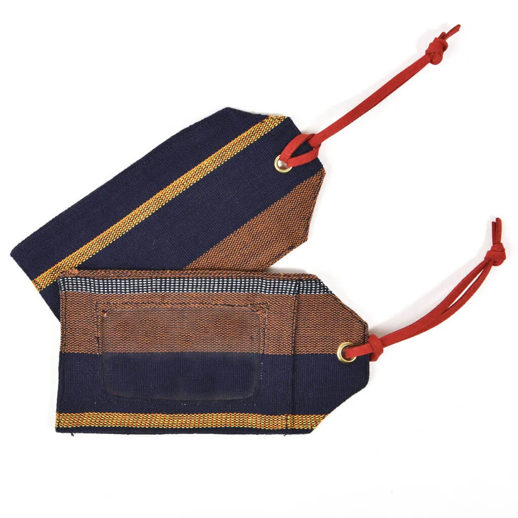 Mayamam Stripe Luggage Tags | Wide Indigo