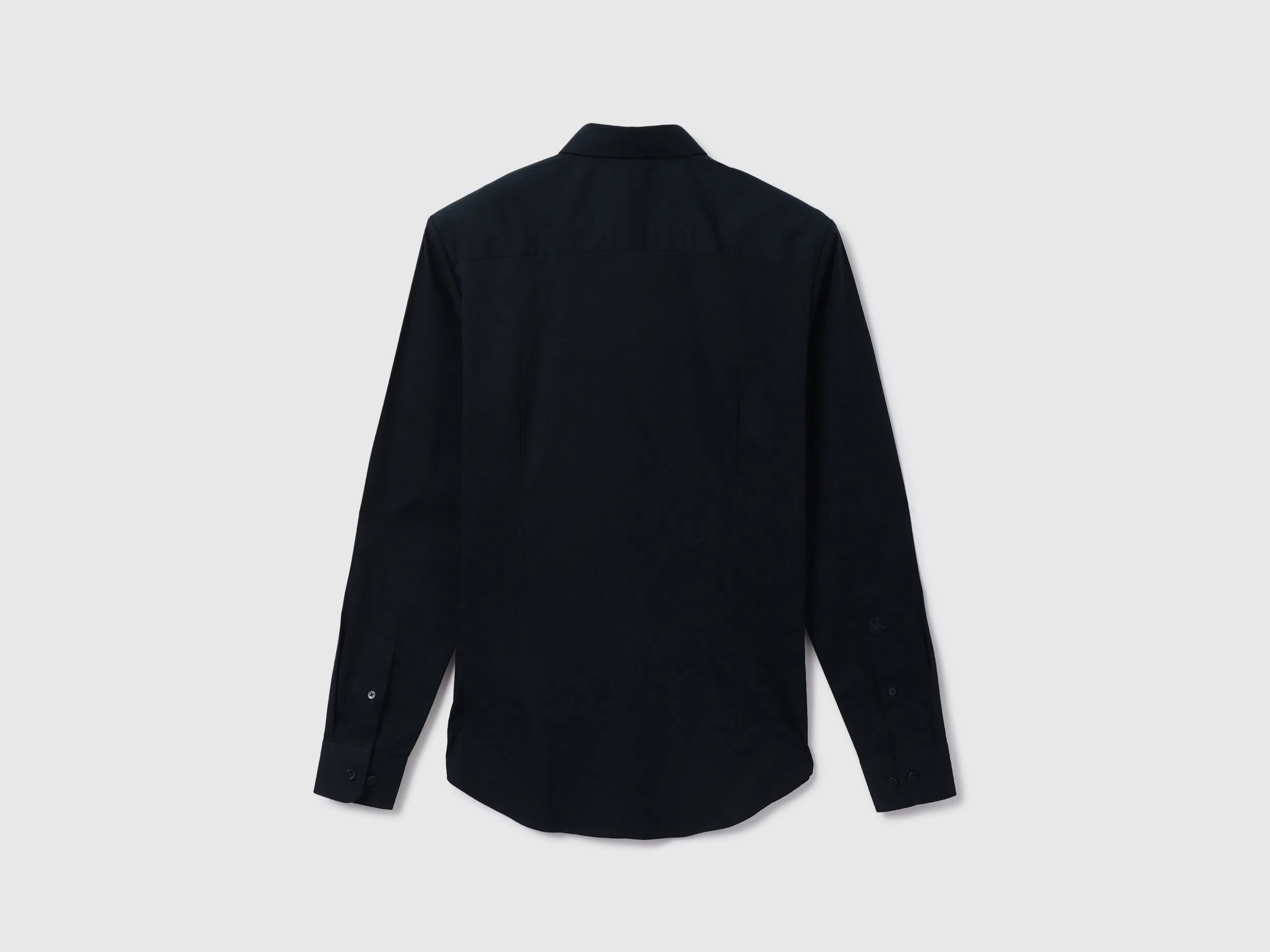 Men Colorblock Spread Collar Shirt
