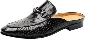 Men's Crocodile Horsebit Mules