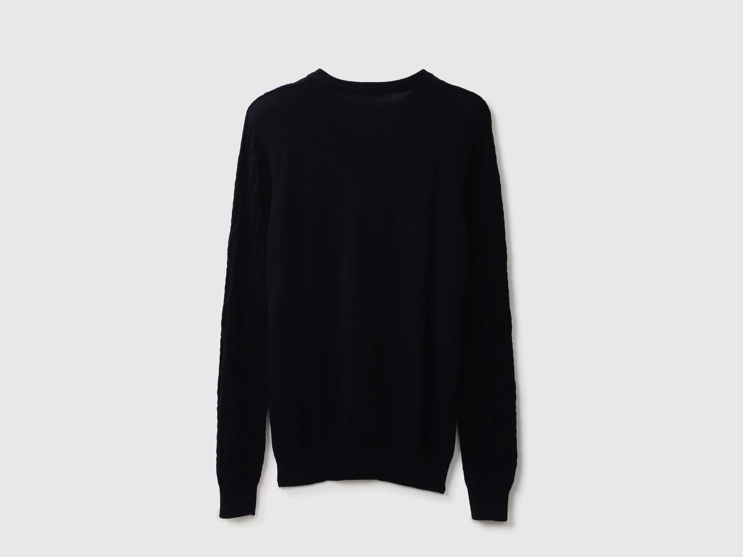 Mens Long Sleeve Textured Sweater