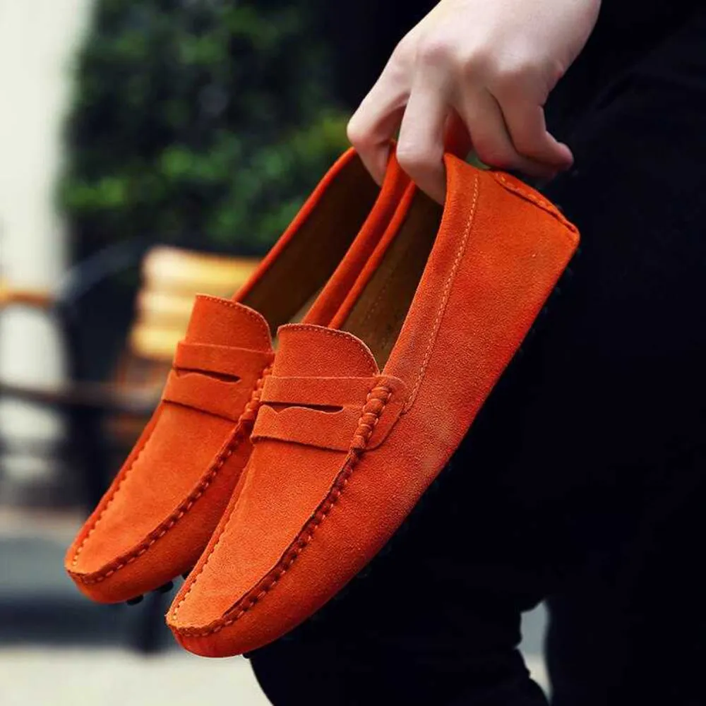 Men's Old Money Sleek Slip On Penny Loafers
