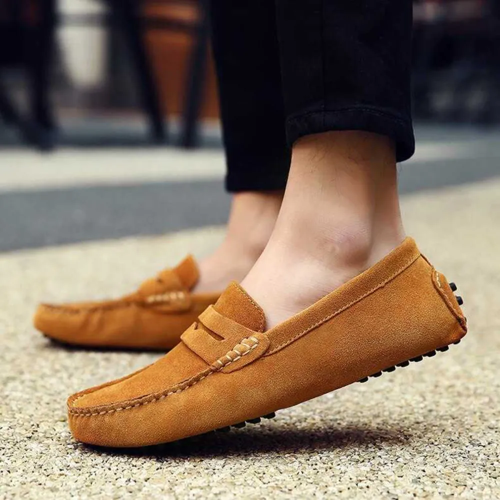 Men's Old Money Sleek Slip On Penny Loafers