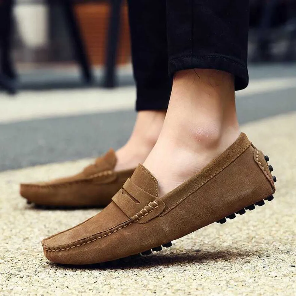 Men's Old Money Sleek Slip On Penny Loafers
