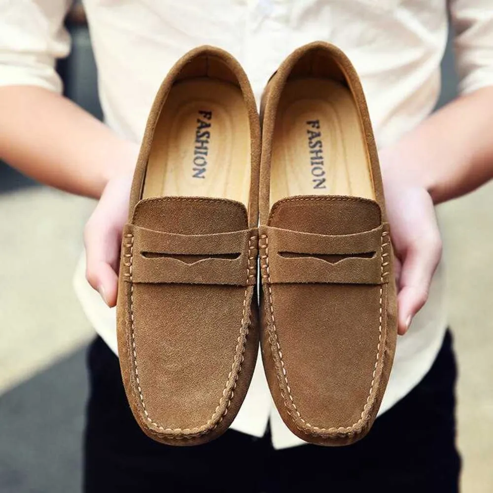 Men's Old Money Sleek Slip On Penny Loafers