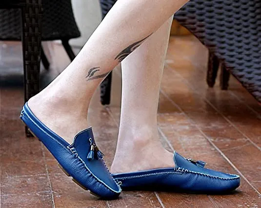 Men's Tassel Mules Casual Slippers