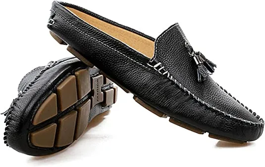 Men's Tassel Mules Casual Slippers