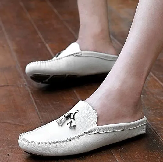 Men's Tassel Mules Casual Slippers