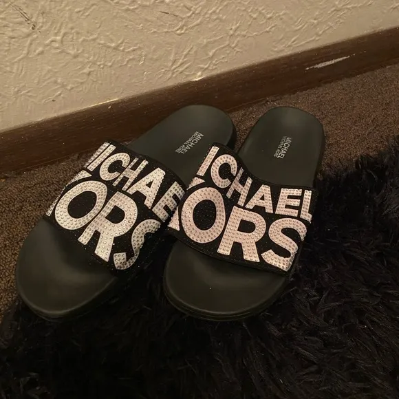 Michael Kors MK Gilmore Crystal Slides