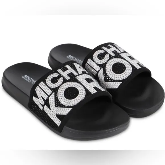 Michael Kors MK Gilmore Crystal Slides