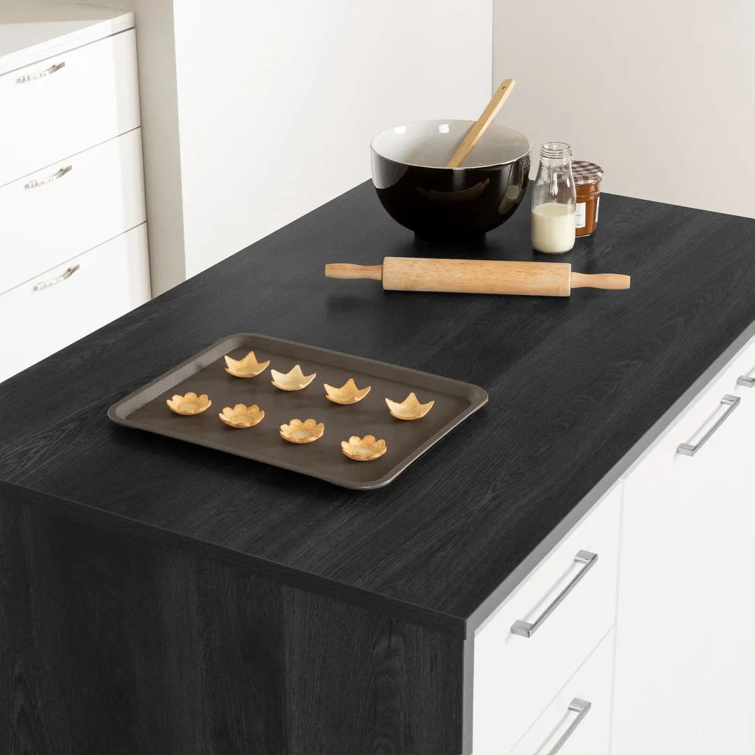 Myro 47.25'' Wide Kitchen Island South Shore Base Finish: Gray Oak