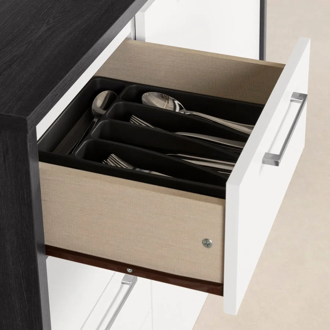 Myro 47.25'' Wide Kitchen Island South Shore Base Finish: Gray Oak