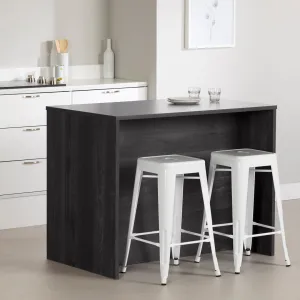Myro 47.25'' Wide Kitchen Island South Shore Base Finish: Gray Oak