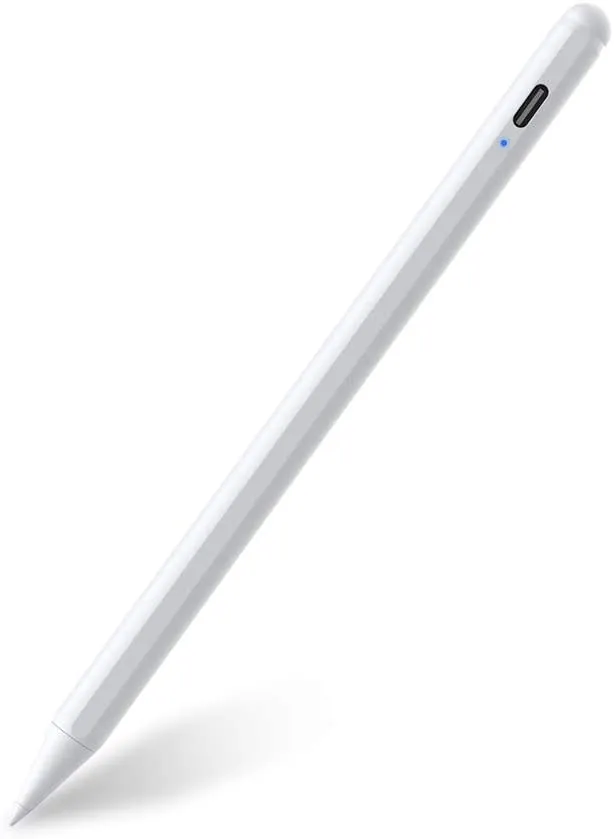 New MoKo Stylus Pen with Palm Rejection, Active Stylus Pencil Rechargeable Compatible with (2018-2020) Apple iPad 8th Generation/Air 4/3rd, Mini 5th Gen, iPad 6 & 7th 10.2"/Pro 12.9 inch - White