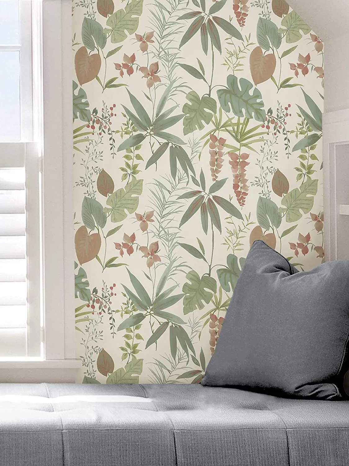 New Warm Maldives Peel & Stick Wallpaper by Wall Pops! Each roll 20.5 inches wide by 18 feet long, Coverage 30.75 sq. ft. Retail $70 