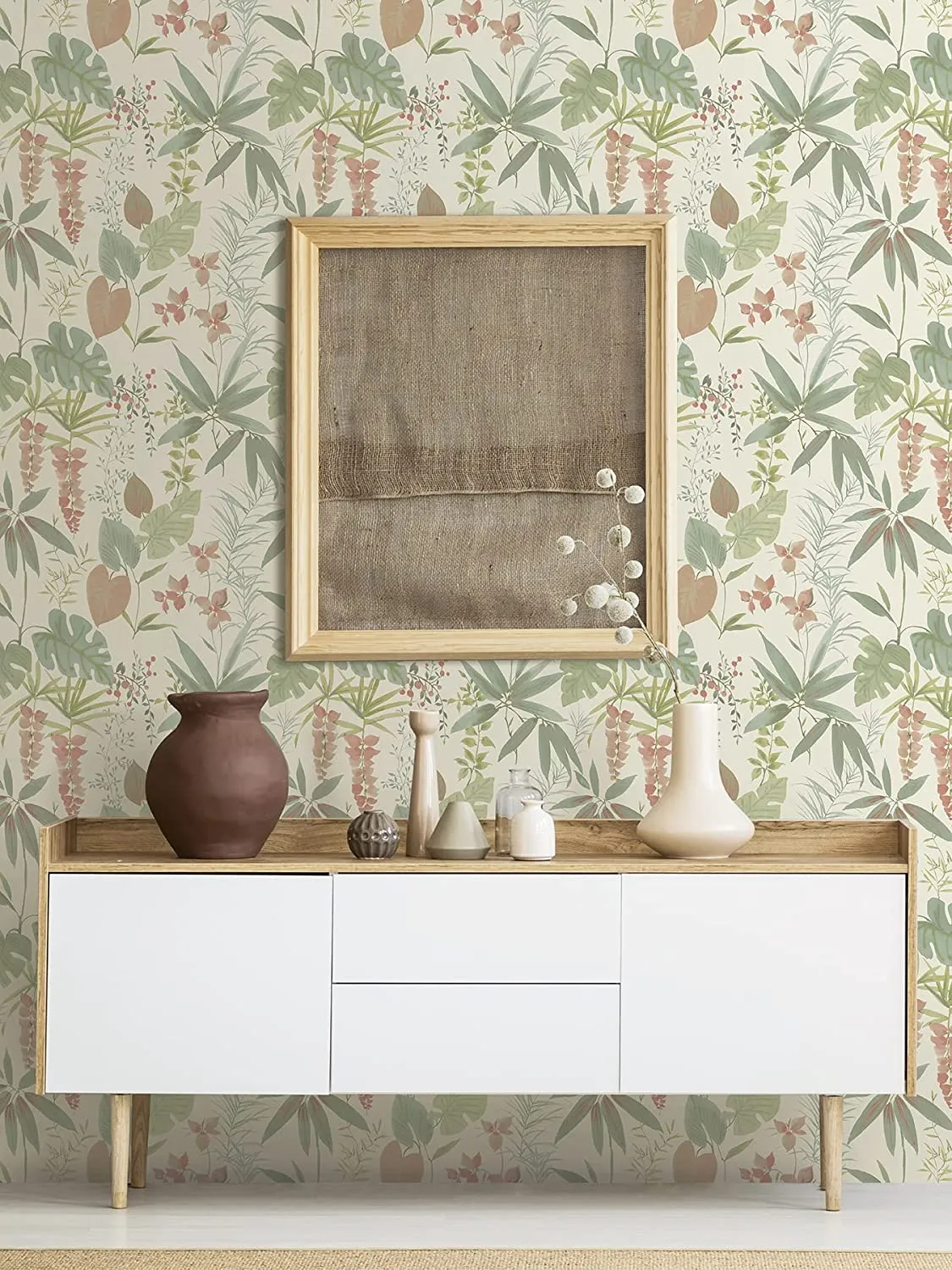 New Warm Maldives Peel & Stick Wallpaper by Wall Pops! Each roll 20.5 inches wide by 18 feet long, Coverage 30.75 sq. ft. Retail $70 
